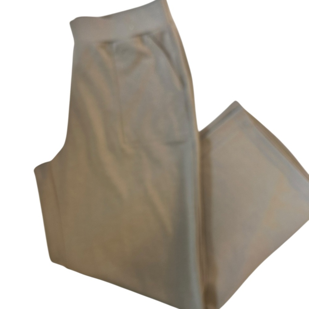 Mondetta Straight Leg Pants Neutral Tan Stretch Work Casual